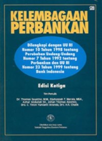 Kelembagaan Perbankan